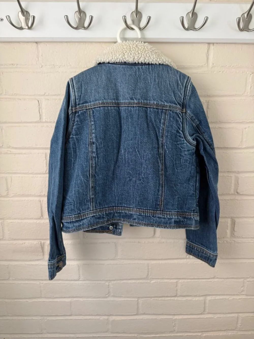 Cat & Jack | Girls Sherpa Lined Denim Jacket | Medium 7/8